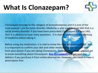 How effective is Clonazepam for SAD?