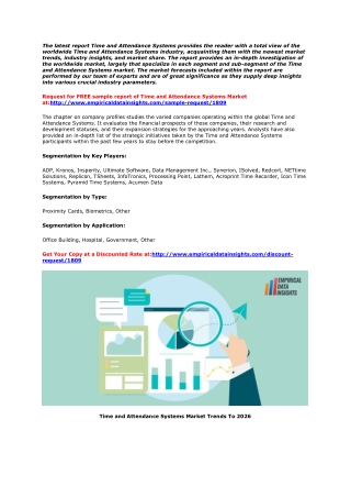 Time and Attendance Systems Market: Sales, Consumption, Demand and Forecast (2020-2025)