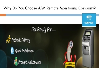 Why Do You Choose ATM Remote Monitoring Company