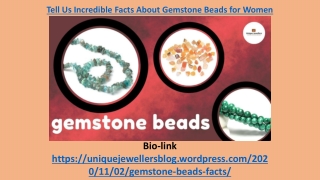 Tell Us Incredible Facts About Gemstone Beads for Women