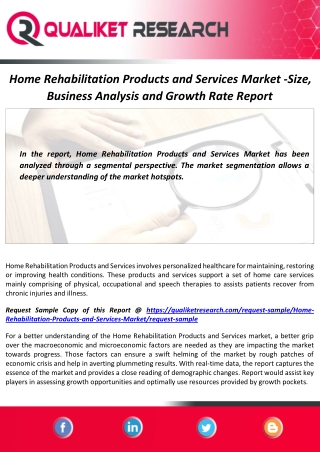 Home Rehabilitation Products and Services Market Size and Forecast Report
