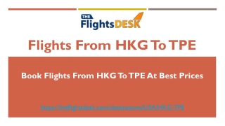 Flights From HKG To TPE