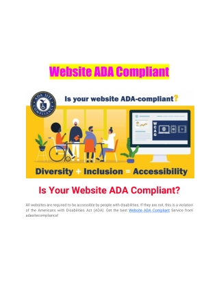 Website ADA Compliant