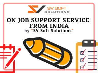 On Job support service from India
