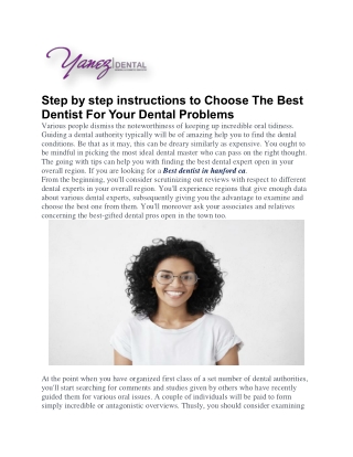 Best dentist in hanford ca | Dentisthanford.com