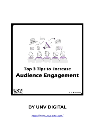 Top 3 Tips to Increase Audience Engagement