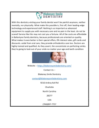 Gentle Family Dentistry Blakeney | Blakeneysmiledentistry.com