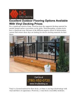 Residental Vinyl Decking | Vinyldecking.ca