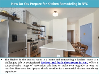 How Do You Prepare for Kitchen Remodeling in NYC?