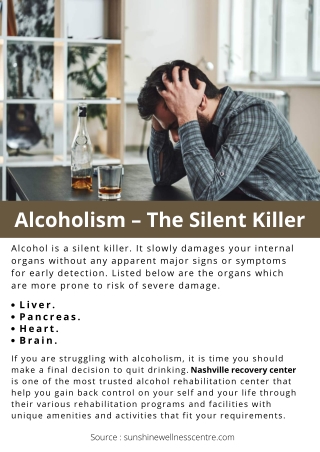 Alcoholism – The Silent Killer