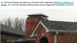 Chimney Cleaning in Dallas