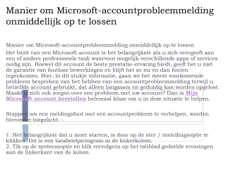 Herstel vergeten Microsoft wachtwoord Waardevol online servicecentrum