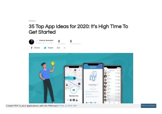 35 Top App Ideas for 2020: It’s High Time To Get Started