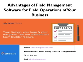 Advantages of Field Service Management Software for Field Operations of Your Business.