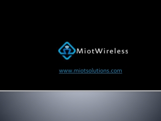 RF Technology and IOT Wireless Solutions | Miot Wireless Solutions