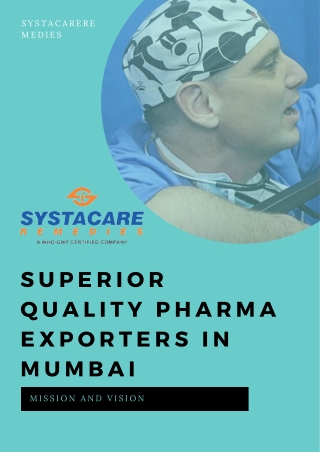 Superior Quality Pharma Exporters in Mumbai