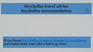 Seychelles travel advice by Coral Strand