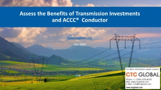 How to Assess the Benefits of Transmission Investments and ACCC® Conductor