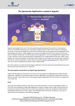 Examples of the most Disruptive Angular Apps
