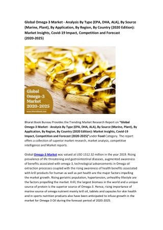 Global Omega-3 Market (2020-2025)