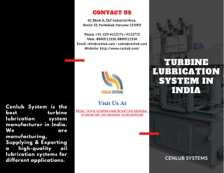 Turbine Lubrication System In India
