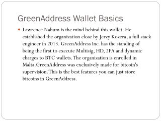 GreenAddress Support Number (1-810-355-4365) Best wallet for bitcoin and watch only features