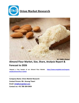 Almond Flour Market Size, Industry Trends, Share and Forecast 2020-2026