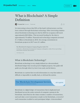 What is Blockchain? A Simple Definition