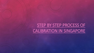 calibration steps