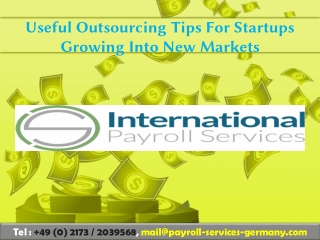 Useful Outsourcing Tips For Startups Growing Into New Markets