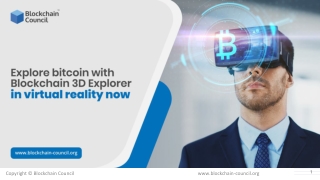 Explore bitcoin with Blockchain 3D Explorer in virtual reality now