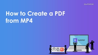 How to create PDF from mp4