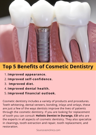 Top 5 Benefits of Cosmetic Dentistry