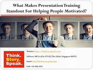 What Makes Presentation Training Standout For Helping People Motivated?
