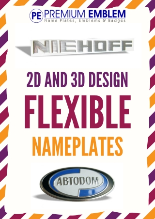 Attractive and Durable Metal Die Cast Nameplates | Premium Emblem