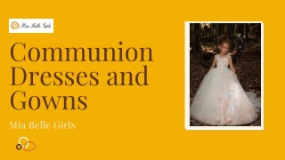 Communion Dresses and Gowns