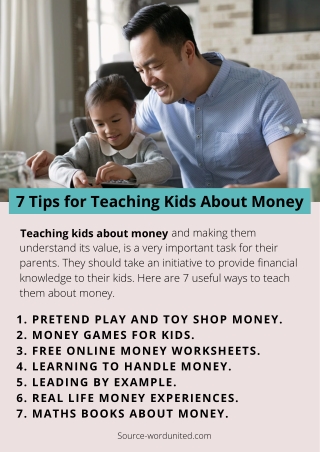 7 Tips for Teaching Kids About Money