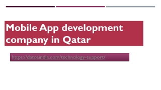 Mobile App development company in Qatar