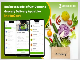 Business Model of On-Demand Grocery Delivery Apps Like InstaCart