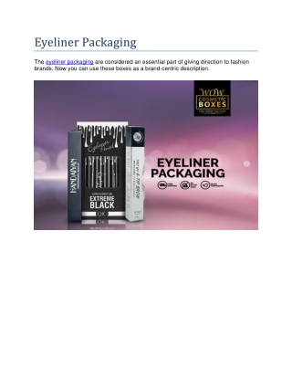 Eyeliner Packaging