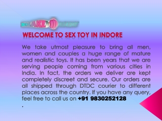 Best Lovemaking Toys In Indore | Call  919830252128