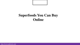 Superfoods You Can Buy Online