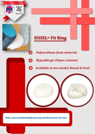 SISSEL® Sit Ring, Terry Cover, White | Pushpanjali medi India Pvt Ltd