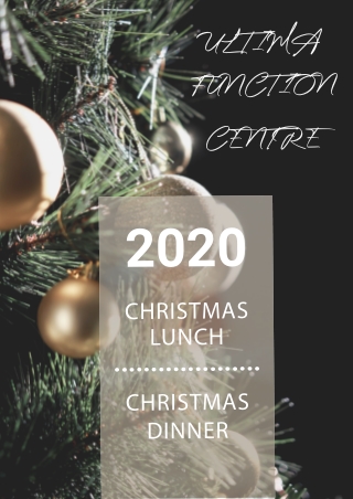 Celebrate Christmas lunch or dinner in Melbourne 2020 at Ultima Function Centre.