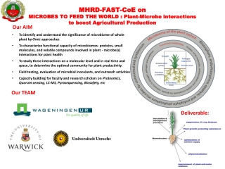 MHRD-FAST- CoE on MICROBES TO FEED THE WORLD : Plant-Microbe interactions
