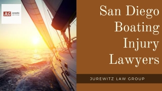 San Diego Boating Injury Lawyers
