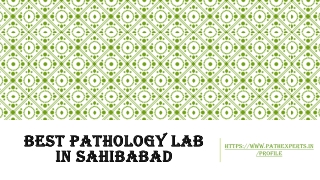 Best pathology lab in Sahibabad