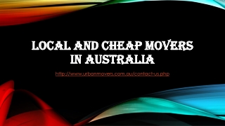 Local and Cheap Movers in Australia