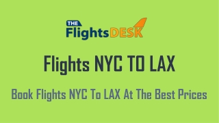 Flights NYC To LAX