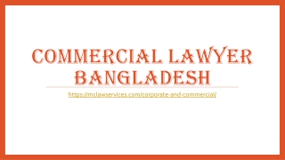 Commercial lawyer Bangladesh